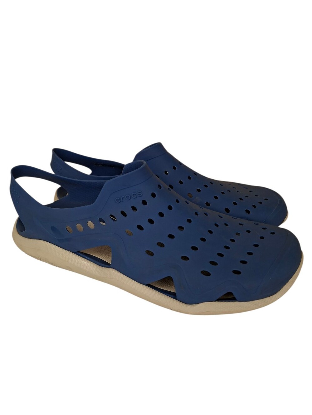 Crocs Men's Swiftwater Wave Sandal Blue Size 10